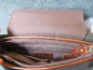 Preview: Ledertasche mit dunklem Überwurf